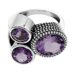 Anello in argento con Ametista