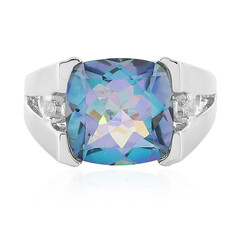 Anello in argento con Quarzo Oceano