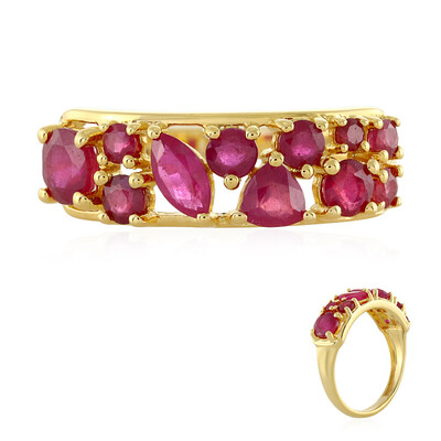 Anello in argento con Rubino del Madagascar