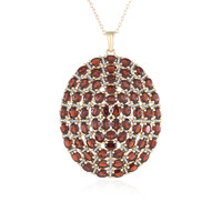 Collana in argento con Granato Mozambico