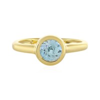 Anello in argento con Topazio Blu Svizzero