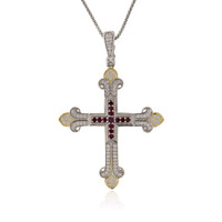 Collana in argento con Rubino Mozambico (Dallas Prince Designs)