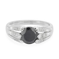 Anello in argento con Spinello Nero