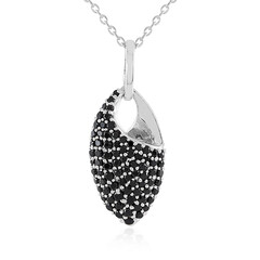 Collana in argento con Spinello Nero