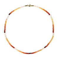 Collana in argento con Opale di Fuoco Messicano (Riya)