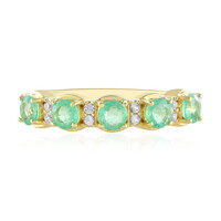 Anello in argento con Smeraldo Russo