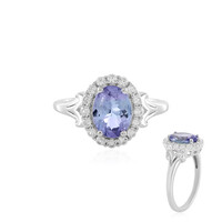Anello in argento con Tanzanite (non riscaldata)