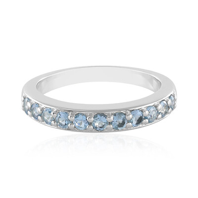 Anello in argento con Acquamarina Santa Maria