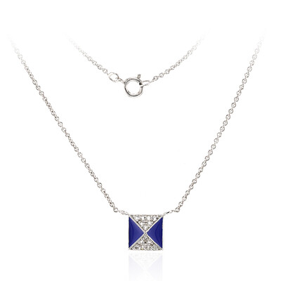 Collana in argento con Topazio Bianco