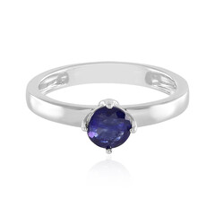 Anello in argento con Zaffiro Blu del Madagascar