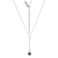 Collana in argento con Granato Mozambico