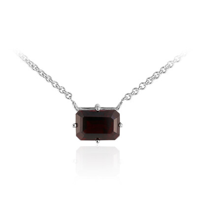 Collana in argento con Granato Mozambico