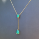 Collana in oro con Smeraldo Zambia AAA