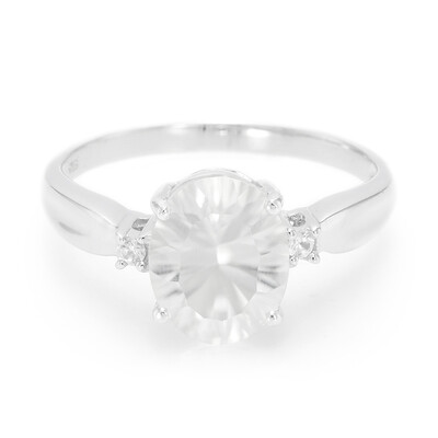 Anello in argento con Petalite