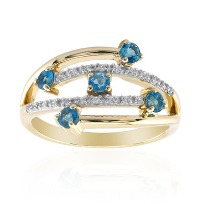 Anello in oro con Haüyne
