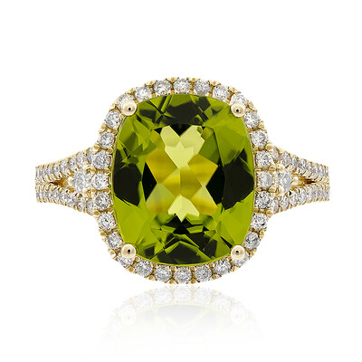 Anello in oro con Peridoto Dashihe  (CIRARI)