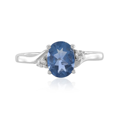 Anello in argento con Fluorite Cangiante