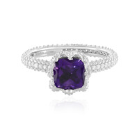Anello in argento con Ametista Siberiana (de Melo)