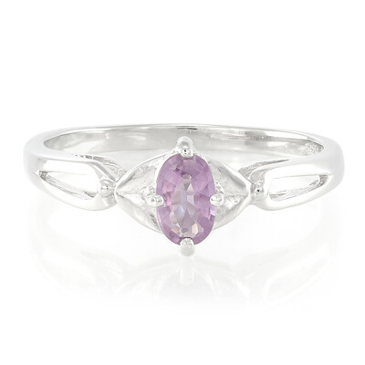 Anello in argento con Zaffiro Ceylon Porpora (non riscaldato)
