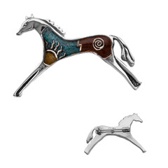 Spilla in argento con Turchese (Desert Chic)