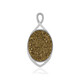 Ciondolo in argento con Agata Glitter Dorata