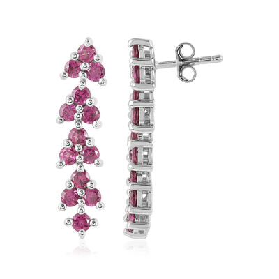 Orecchini in argento con Rodolite