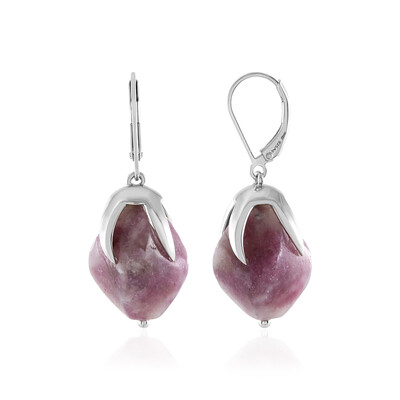 Orecchini in argento con Lepidolite