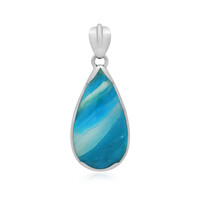 Ciondolo in argento con Opale Atacama Blu