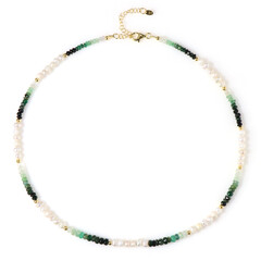Collana in argento con Smeraldo Brasiliano (Riya)