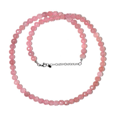 Collana in argento con Quarzo Rosa