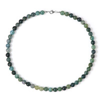 Collana in argento con Agata Muschiata