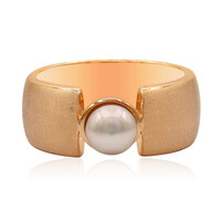Anello in argento con Perla di Acqua Dolce (TPC)