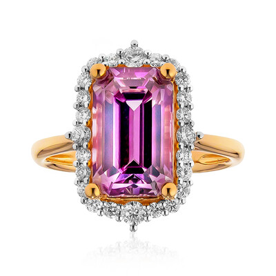 Anello in oro con Diasporo Rosa (AMAYANI)