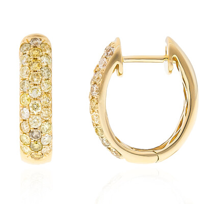 Orecchini in oro con Diamante Fancy SI2 (CIRARI)
