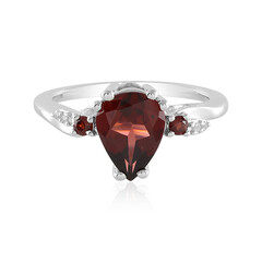 Anello in argento con Granato Mozambico