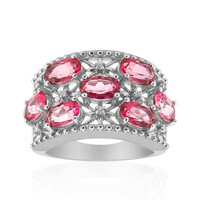 Anello in argento con Topazio Rosa
