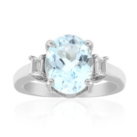 Anello in argento con Topazio Blu Cielo
