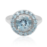 Anello in argento con Topazio Blu Cielo