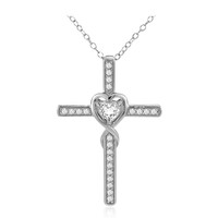Collana in argento con Topazio Bianco