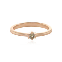 Anello in argento con Diamante Cioccolato I3