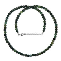 Collana in argento con Agata Muschiata