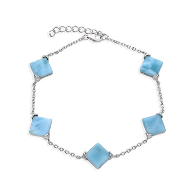 Bracciale in argento con Larimar