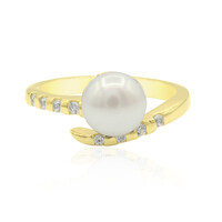 Anello in argento con Perla di Acqua Dolce (TPC)