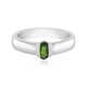 Anello in argento con Diopside Russo