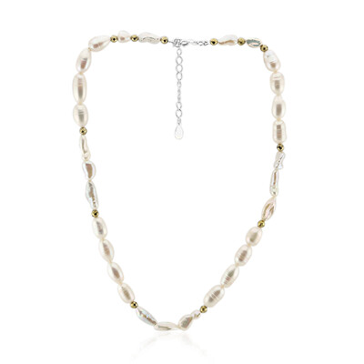 Collana in argento con Perla Keshi (TPC)