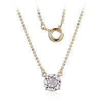 Collana in argento con Diamante I3 (I)