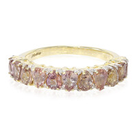 Anello in oro con Zaffiro Padparadscha (non riscaldato)