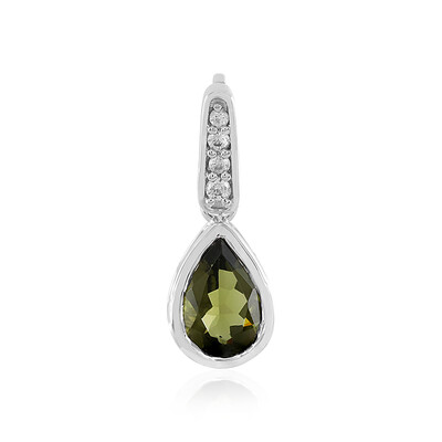 Ciondolo in argento con Moldavite