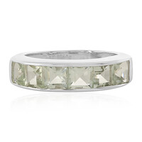 Anello in argento con Ametista Verde