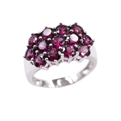 Anello in argento con Granato Tocantin